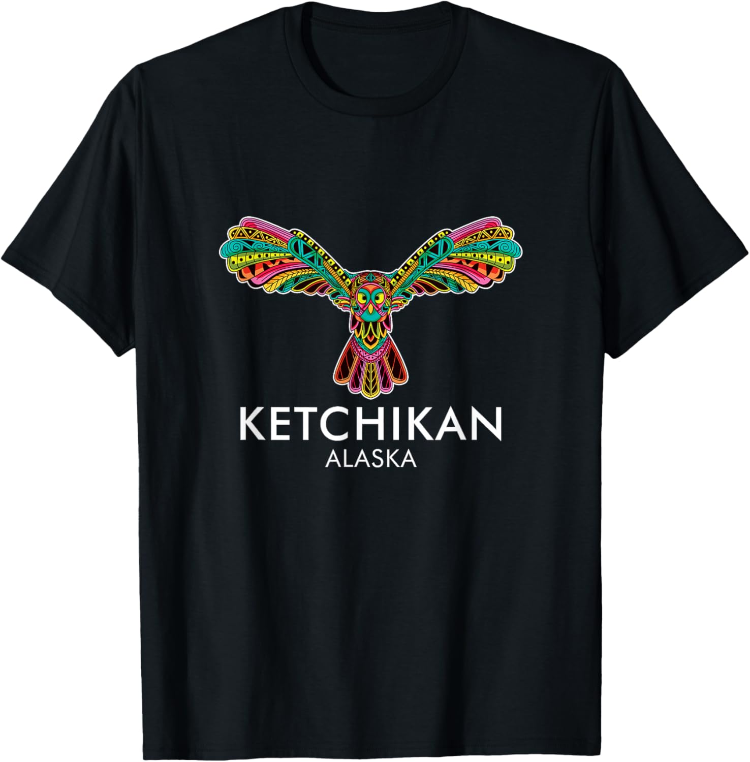 Ketchikan Alaska Totem Pole Vacation Souvenir Men Women T-Shirt - T-Shirt | Black