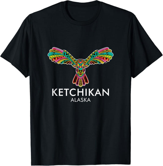 Ketchikan Alaska Totem Pole Vacation Souvenir Men Women T-Shirt - T-Shirt | Black