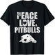 Funny Pitbull Rescue Adoption Men Women Boys Girls Gift T-Shirt - T-Shirt | Black