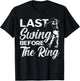 Last Swing Before The Ring Golfer Golfing Golf Engagement T-Shirt - T-Shirt | Black