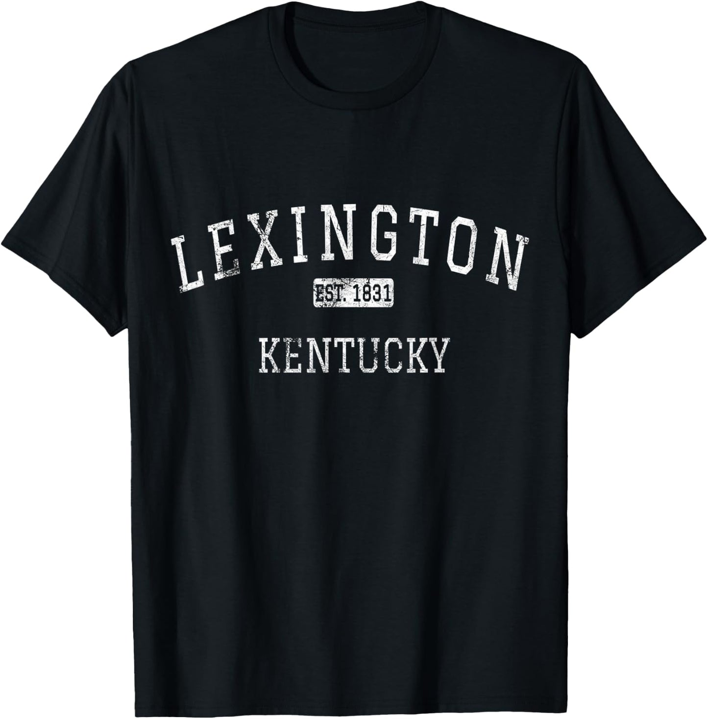 Lexington Kentucky KY Vintage T-Shirt - T-Shirt | Black