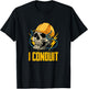 Electrician Electricity Electrical Engineer Skull I Conduit T-Shirt - T-Shirt | Black