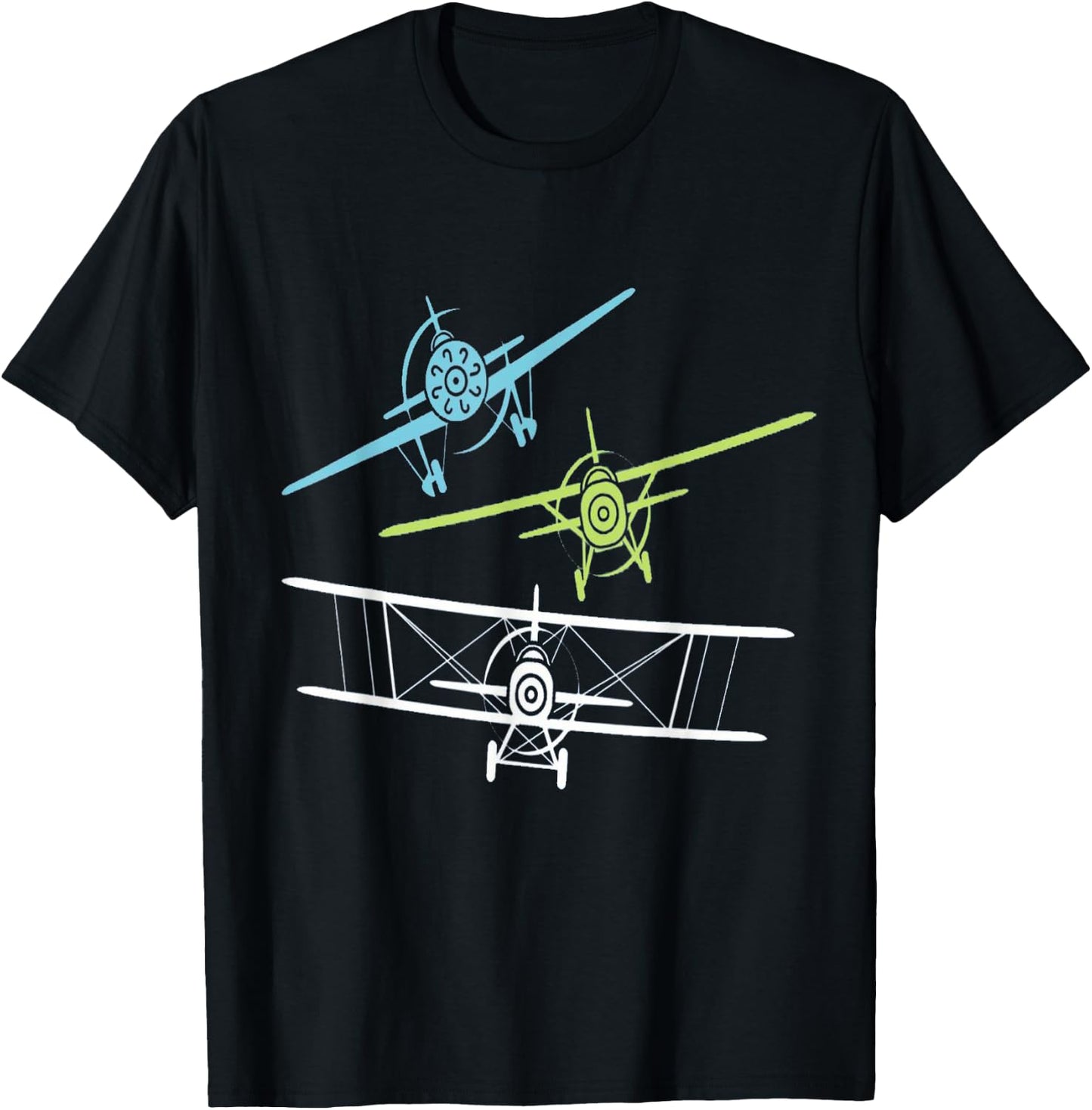 Airplane shirt, pilot shirt, pilot aviation, kids pilot T-Shirt - T-Shirt | Black