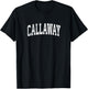 Callaway Florida FL Vintage Athletic Sports Design T-Shirt - T-Shirt | Black