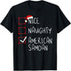 Nice Naughty American Samoan Christmas American Samoa T-Shirt - T-Shirt | Black