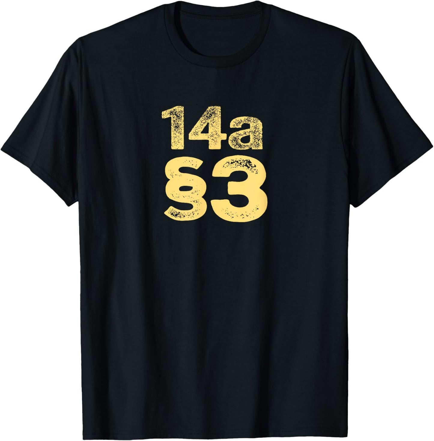 14th Amendment Section 3 of the Constitution 14a §3 Graphic T-Shirt - T-Shirt | Black