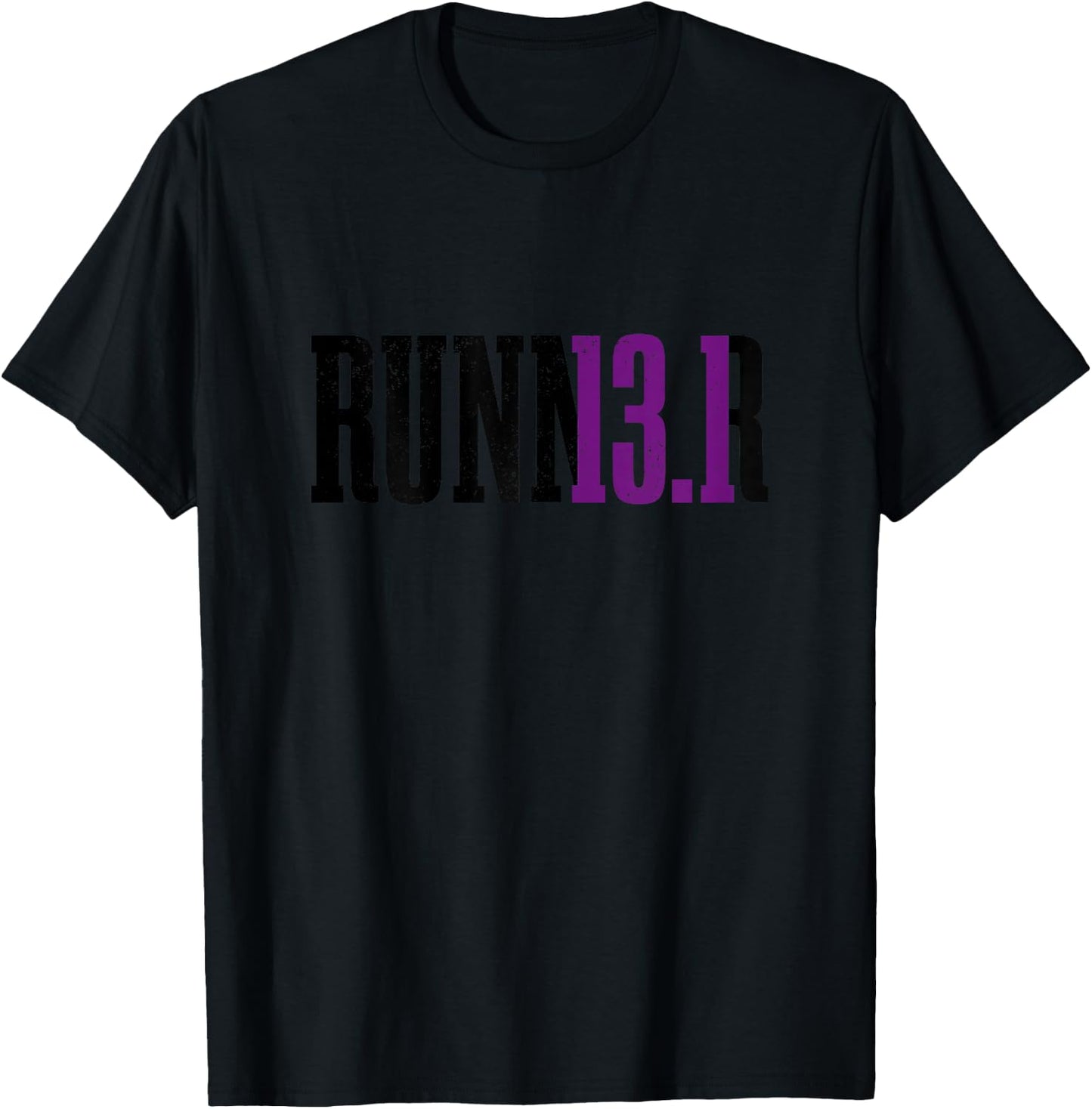 Runner Half Marathon 13.1 Miles Running Marathoner T-Shirt - T-Shirt | Black