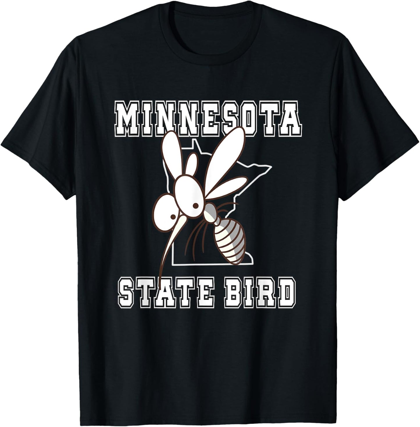 Minnesota State Bird Mosquitoes T-Shirt - T-Shirt | Black