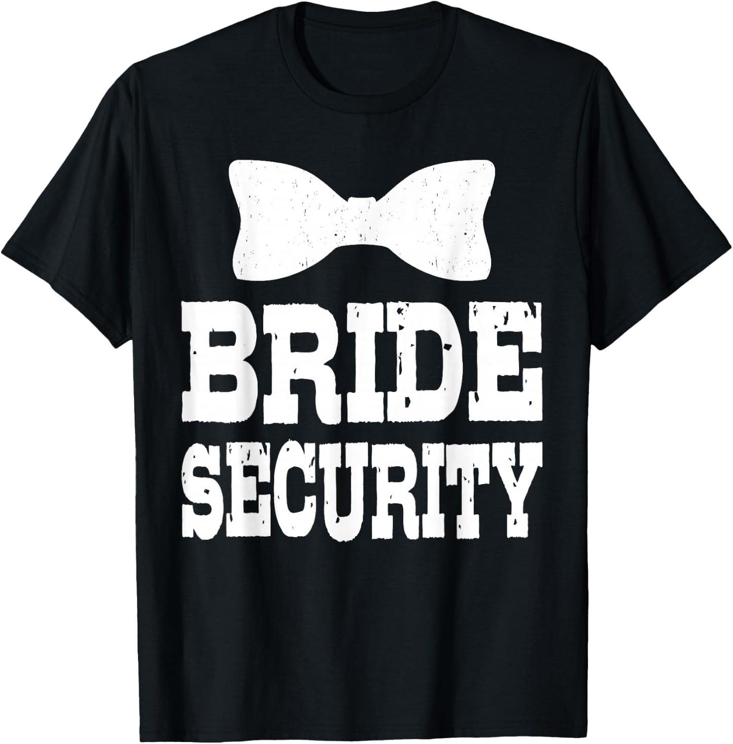 Bachelorette Bride Security Funny Kids Wedding Party Married T-Shirt - T-Shirt | Black