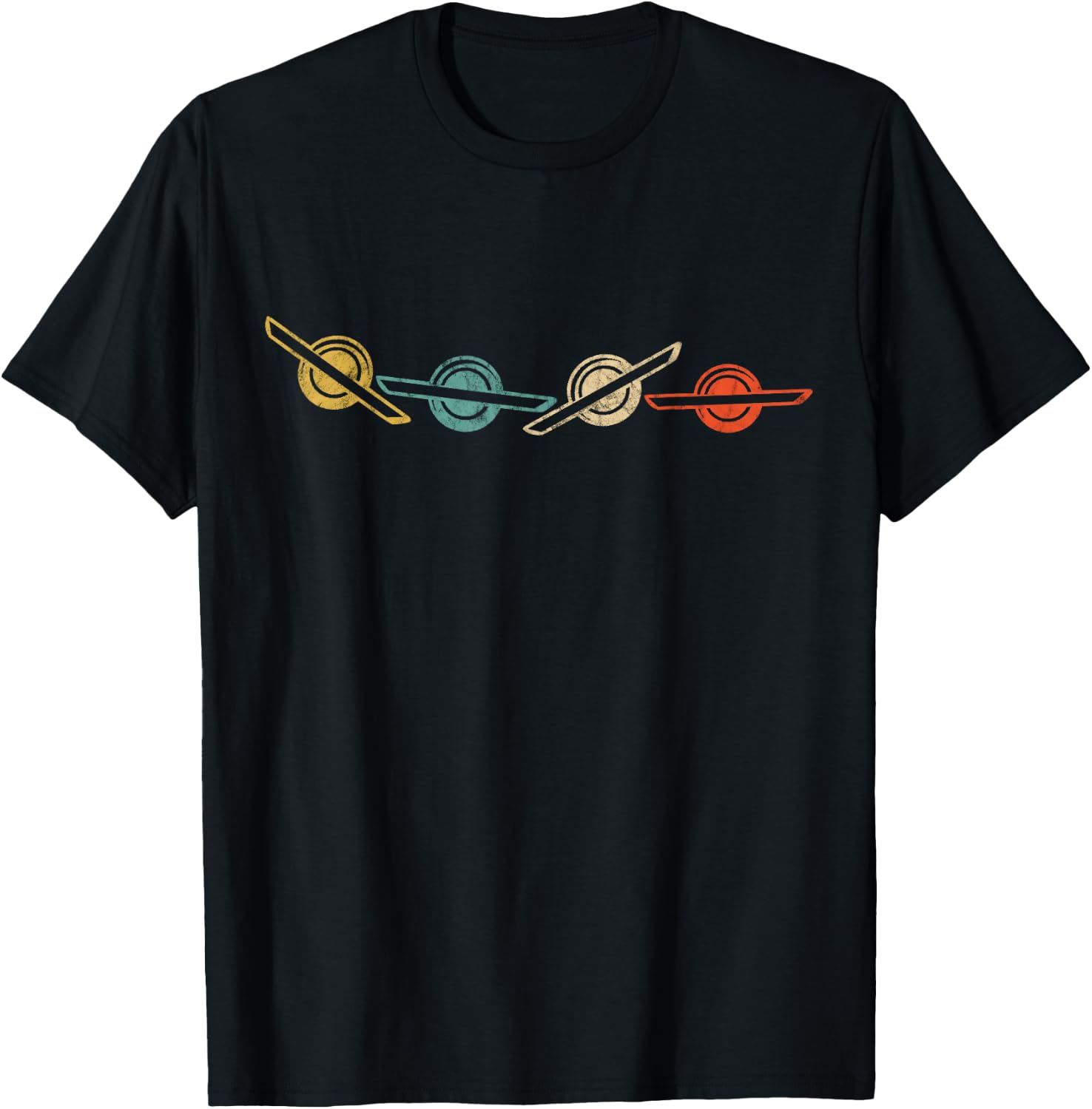 Retro Vintage Onewheel Float Electric Skateboard One Wheel T-Shirt - T-Shirt | Black