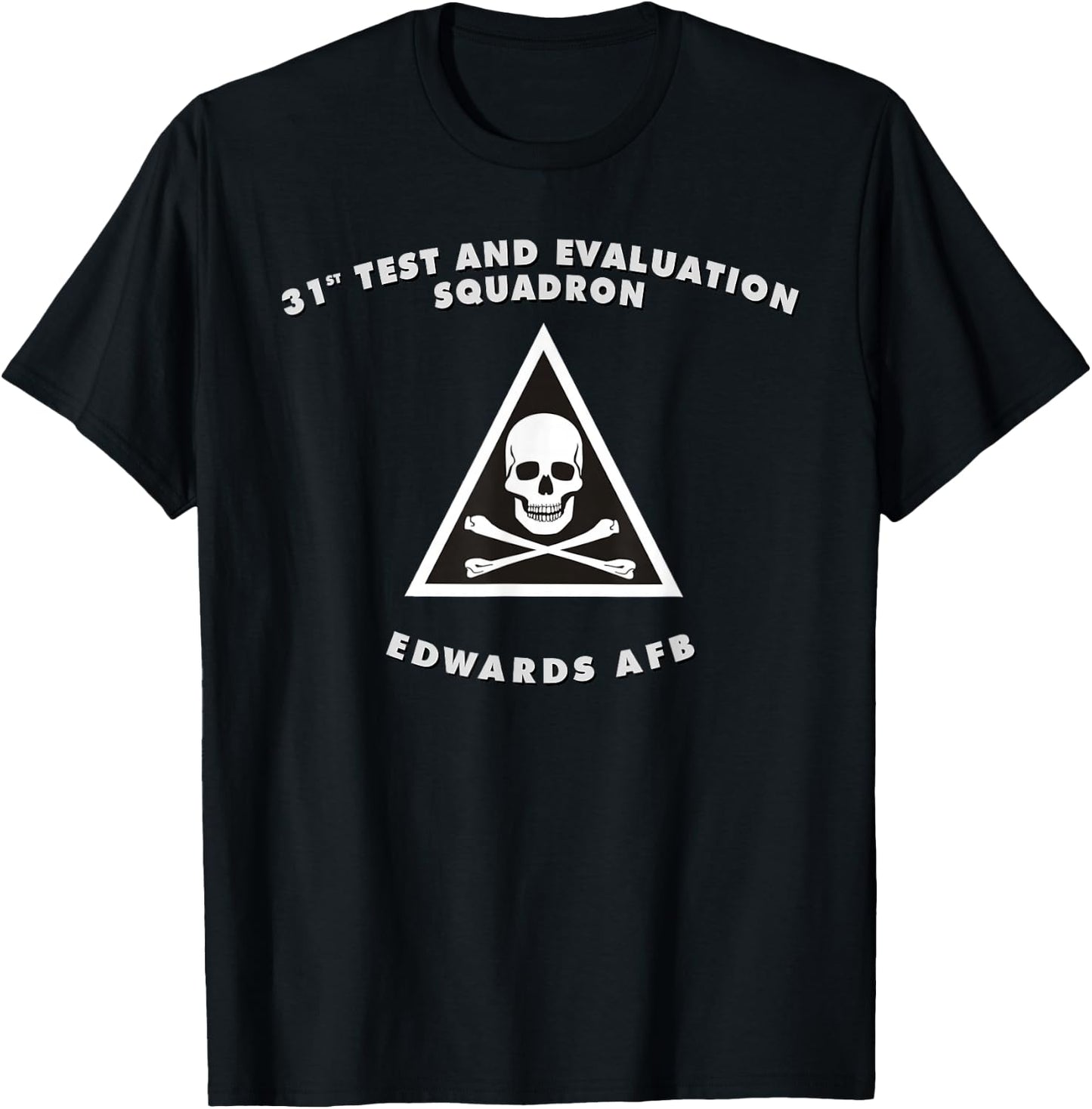 31st Test and Evaluation Squadron Edwards AFB T-Shirt - T-Shirt | Black