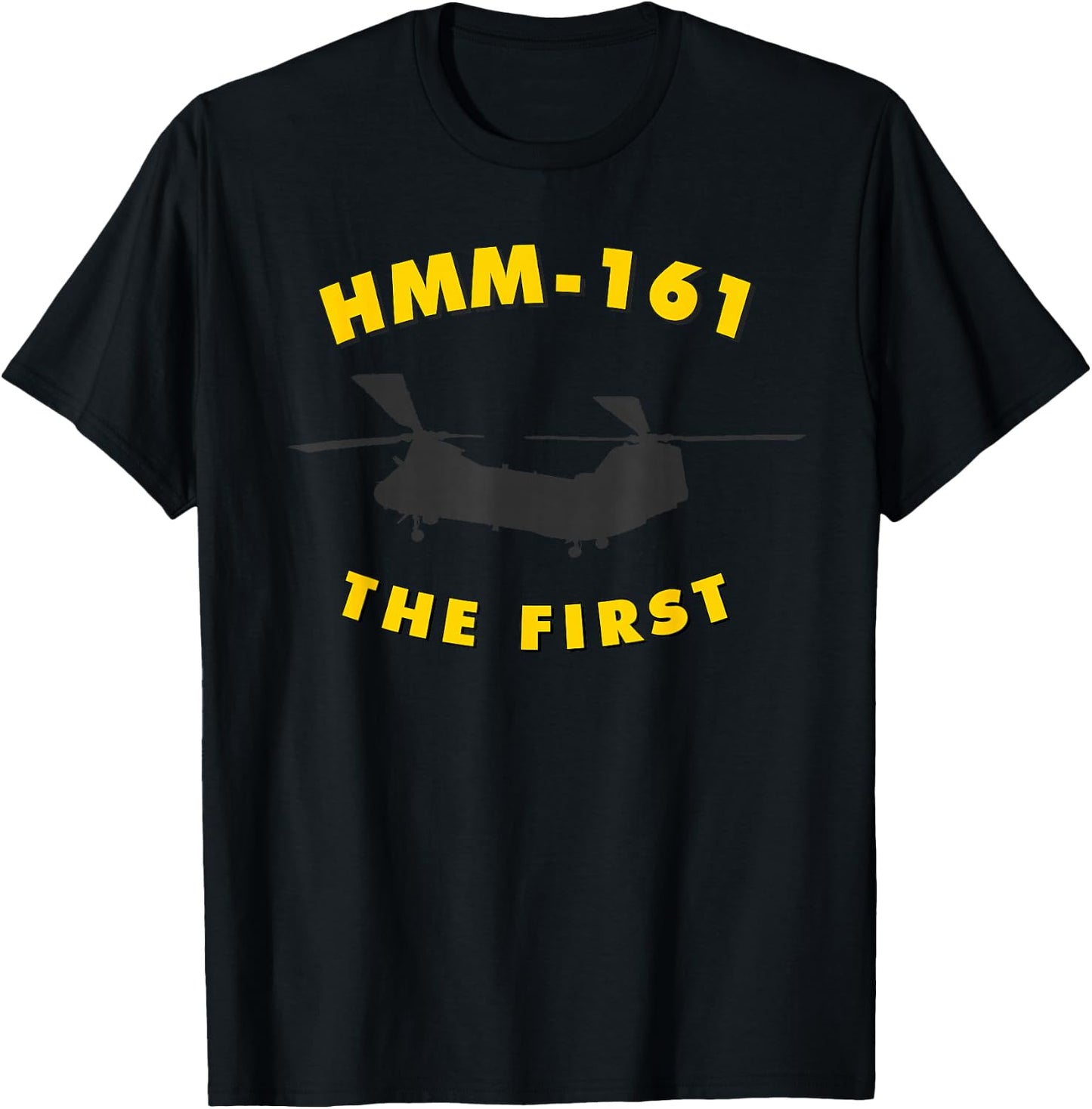 HMM-161 The First Helicopter Squadron T-Shirt - T-Shirt | Black