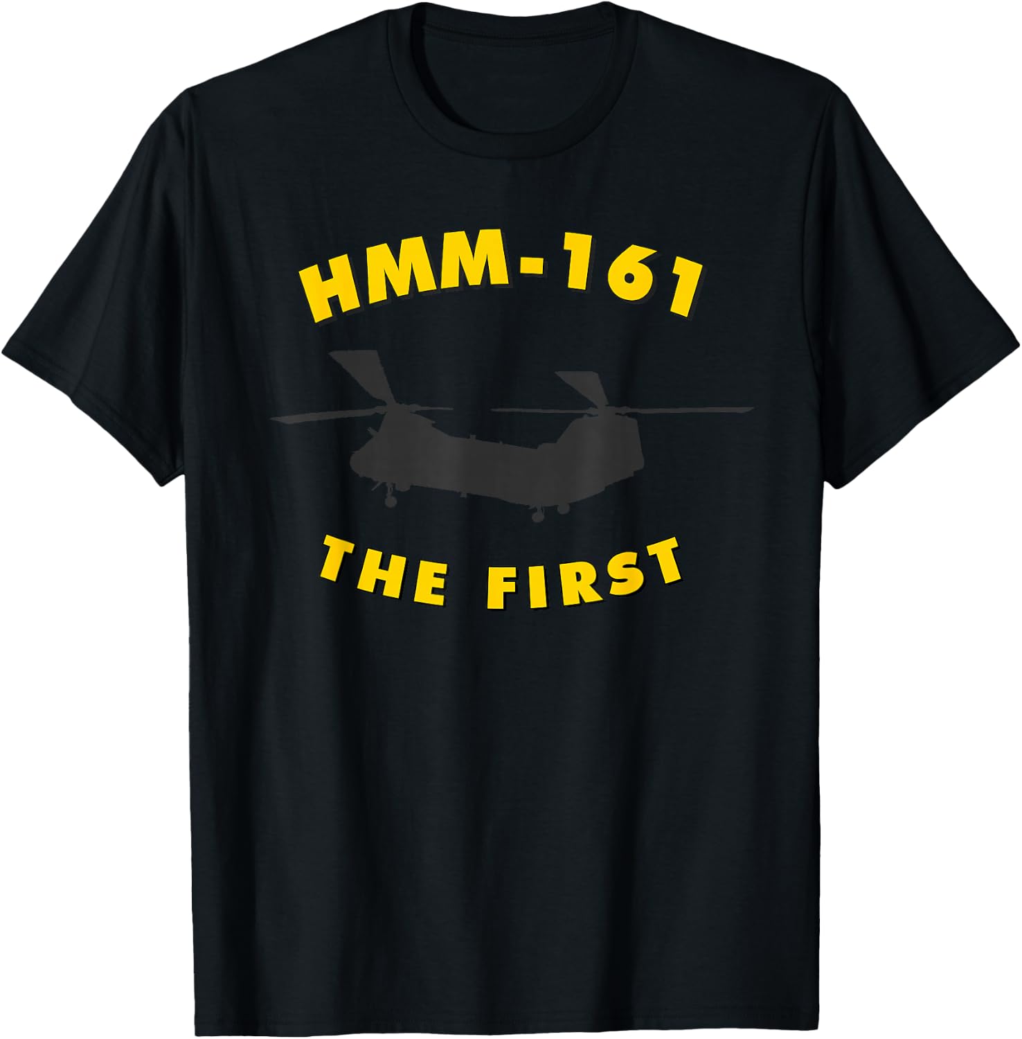 HMM-161 The First Helicopter Squadron T-Shirt - T-Shirt | Black