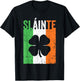 Slainte Shirt Ireland Flag Irish Toast St Patricks Day T-Shirt - T-Shirt | Black