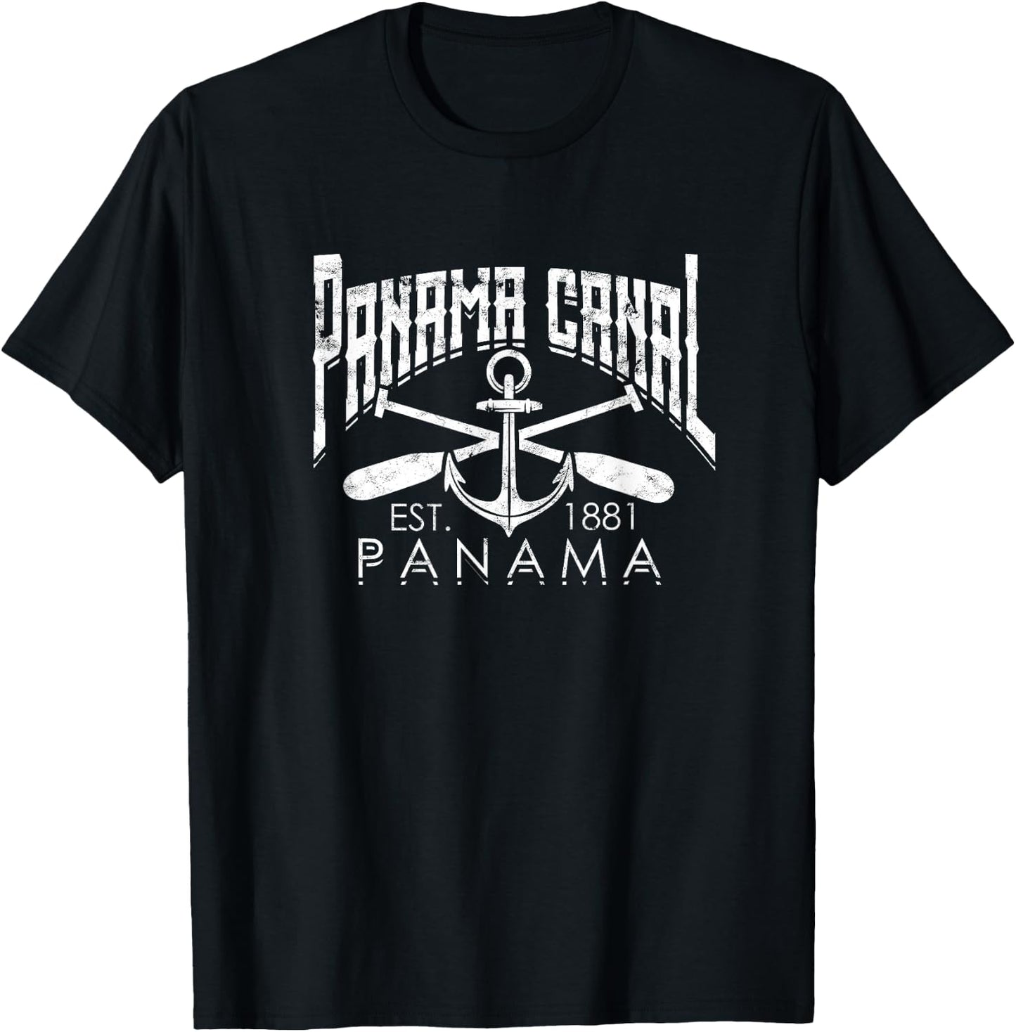 Panama canal - Central America Pacific Ocean Traveling Beach Men Women T-Shirt - T-Shirt | Black