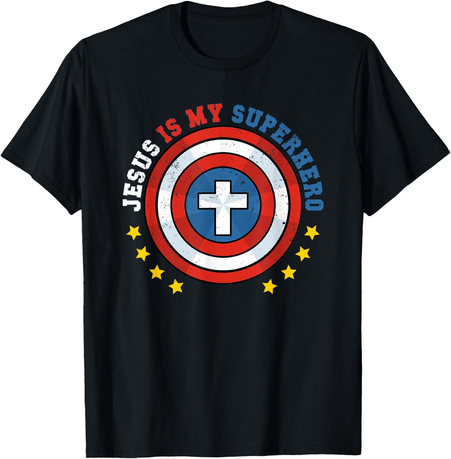 Jesus Is My Superhero Luke 19:10 He Came To Save The Lost T-Shirt - T-Shirt | Black