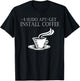 Linux Computer Nerds Sudo Apt-Get Install coffee T-Shirt - T-Shirt | Black