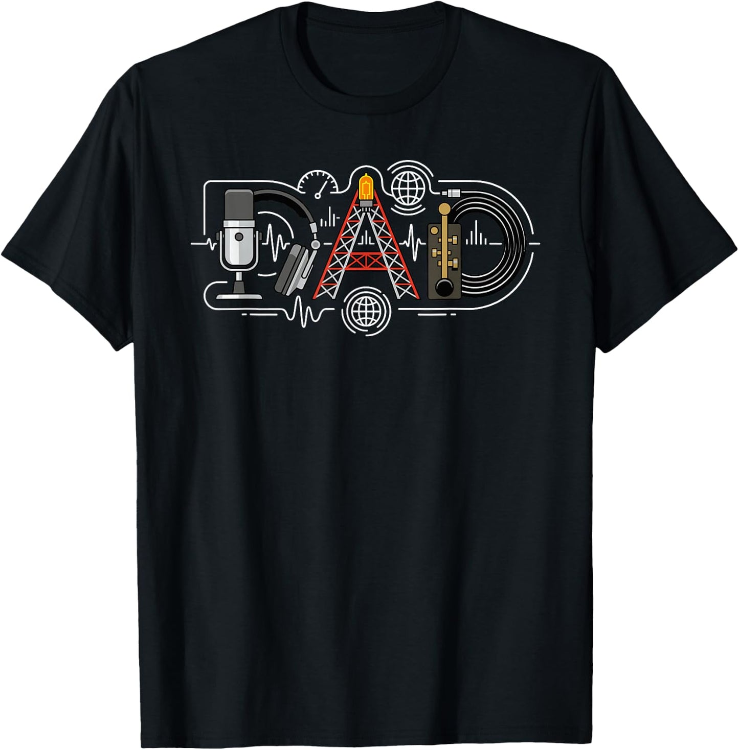 Ham Radio Dad Amateur Radio Father Father's Day Birthday T-Shirt - T-Shirt | Black