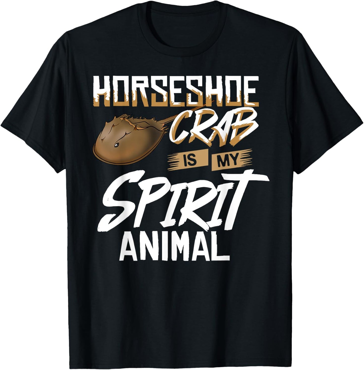 Horseshoe Crab Xiphosura Blood Eggs Fossil T-Shirt - T-Shirt | Black
