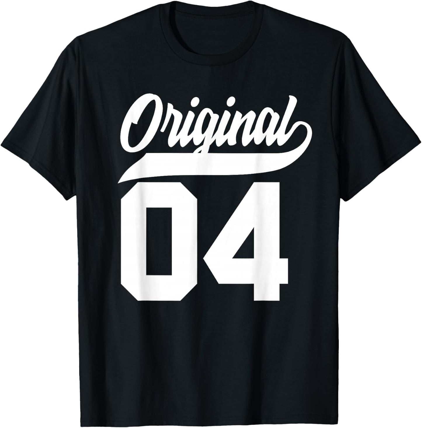 22nd Birthday Gift Boys Girls Original Vintage Born 2004 T-Shirt - T-Shirt | Black