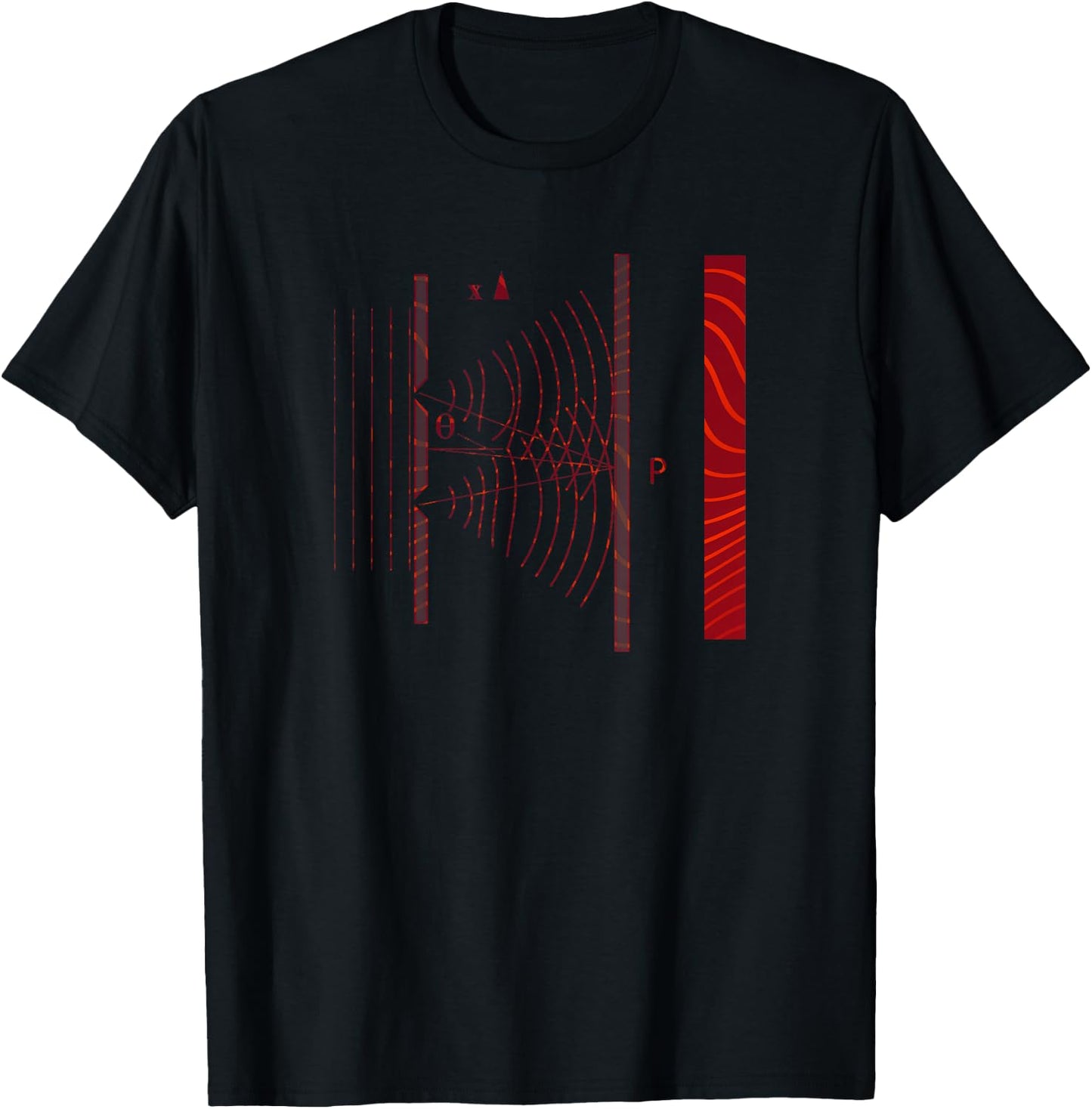 Double Slit Experiment Quantum Mechanics Physics Teacher Ner T-Shirt - T-Shirt | Black
