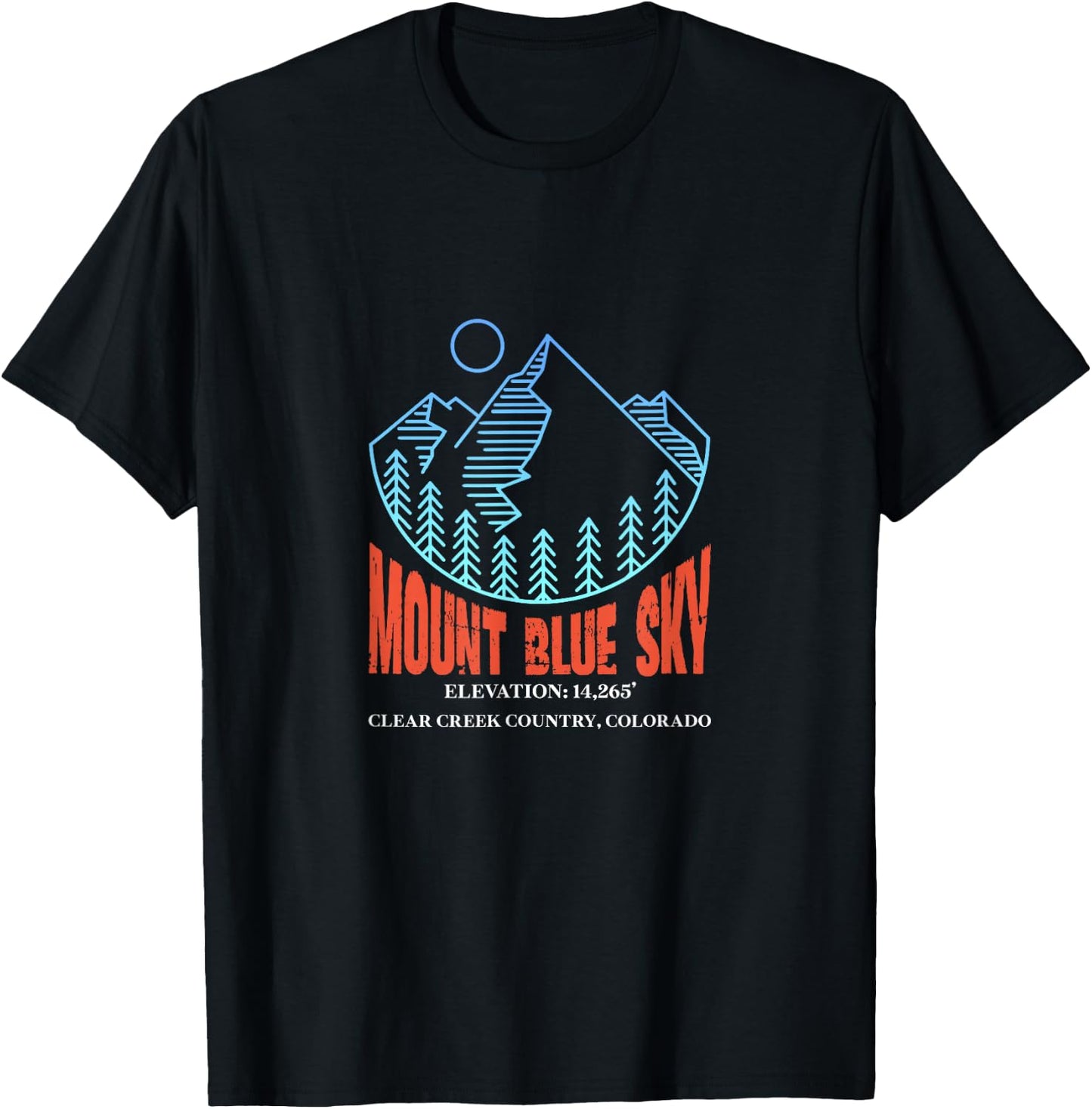 Mount Blue Sky Colorado Ski Mountain Skiing Skier T-Shirt - T-Shirt | Black
