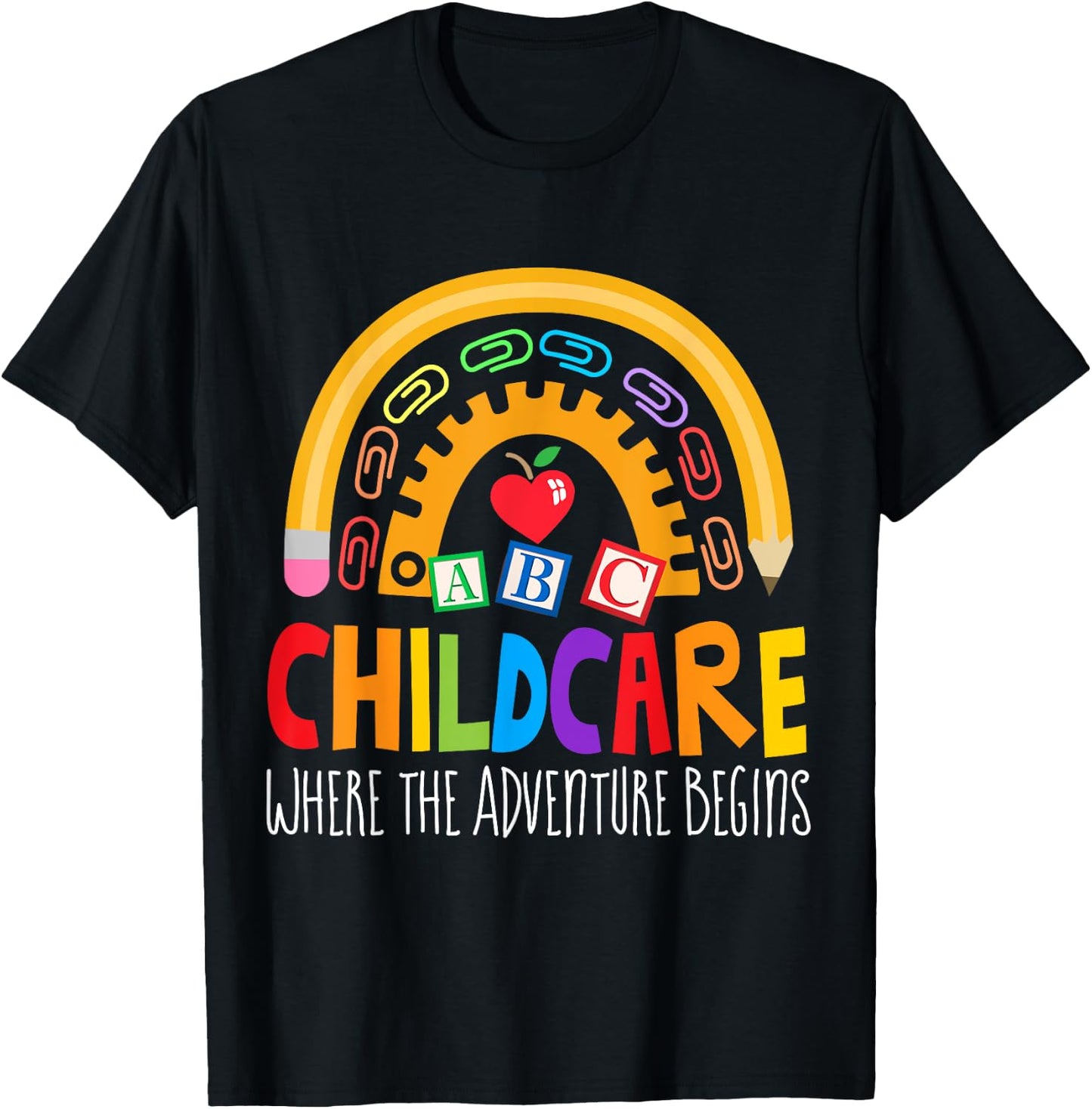 Childcare Director Daycare Crew School Provider Teacher T-Shirt - T-Shirt | Black