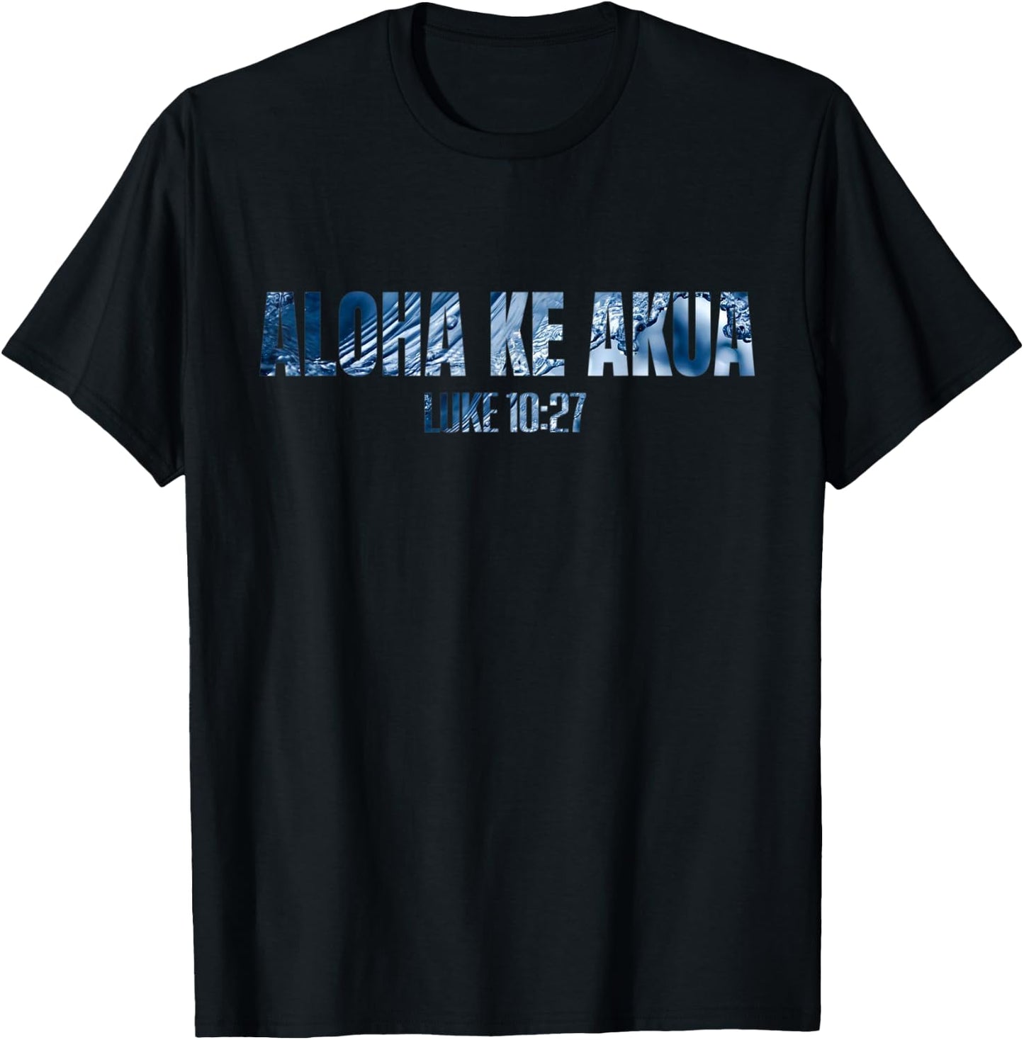 Inspiration Studios Christian Hawaiian for Boys Men Women Aloha Ke Akua T-Shirt - T-Shirt | Black
