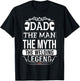 Welder Dad Man Myth Legend Funny Welding Men Father T-Shirt - T-Shirt | Black