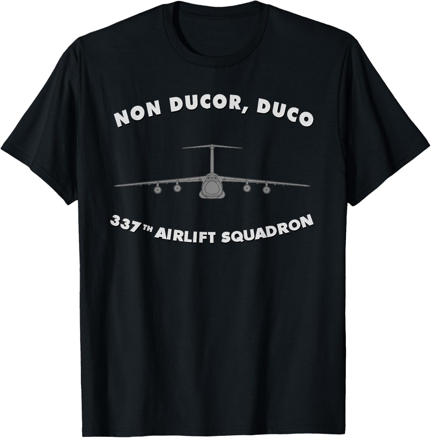 337th Airlift Squadron C-5 Galaxy T-Shirt - T-Shirt | Black