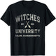Funny WITCHES UNIVERSITY Salem Massachusetts Witch College T-Shirt - T-Shirt | Black
