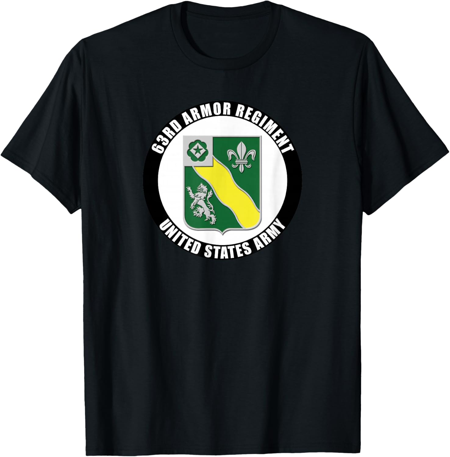 63rd Armor Regiment United States Army Veteran Military T-Shirt - T-Shirt | Black