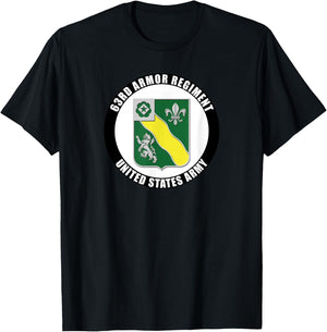 63rd Armor Regiment United States Army Veteran Military T-Shirt - T-Shirt | Black