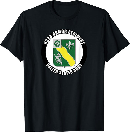 63rd Armor Regiment United States Army Veteran Military T-Shirt - T-Shirt | Black