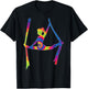 Aerial Silks Dancer Trapeze Aerialist Air Yoga Acrobatics T-Shirt - T-Shirt | Black