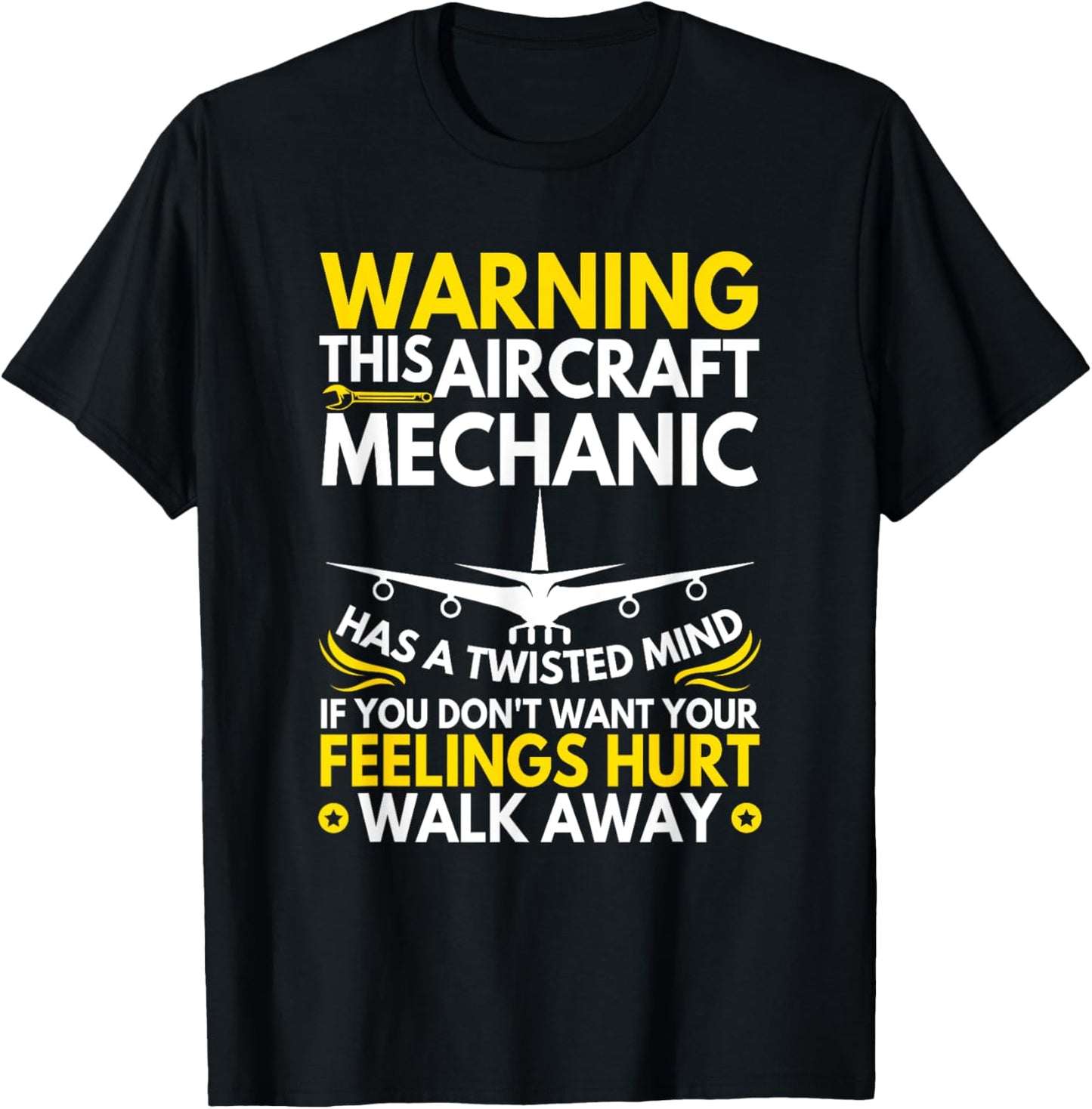Funny Aircraft Mechanic Airplane Mechanic T-Shirt - T-Shirt | Black