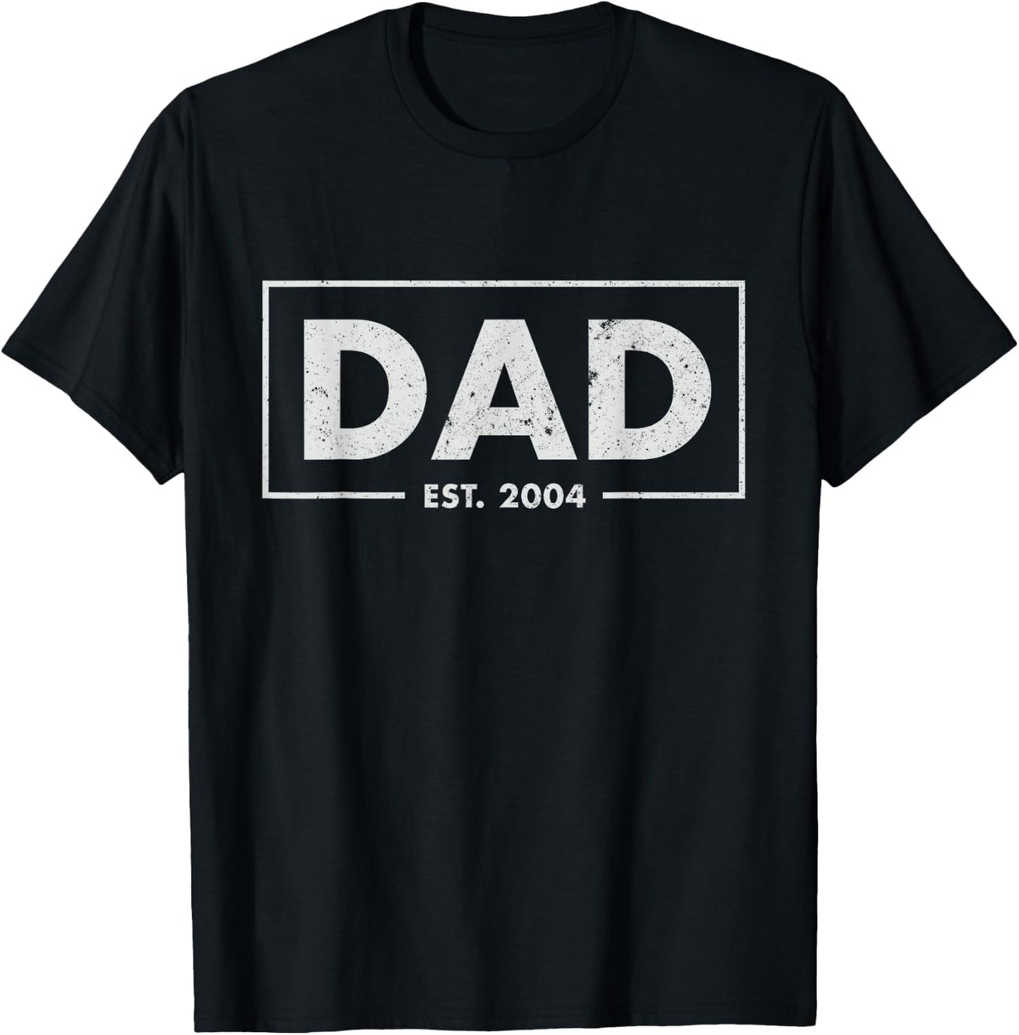 Dad Est. 2004 Father's Day Best Dad T-Shirt - T-Shirt | Black