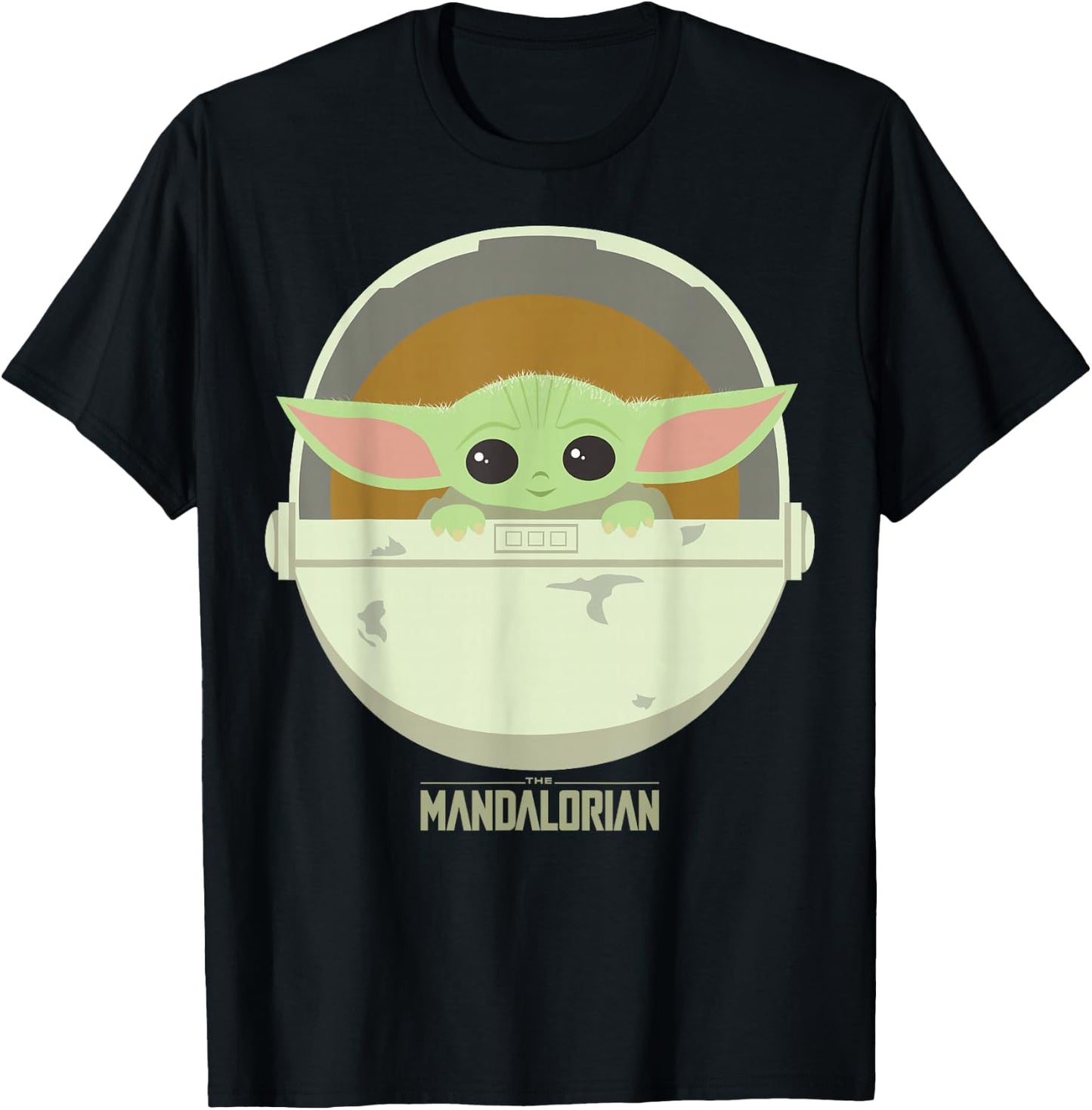 Star Wars The Mandalorian The Child Bassinet Portrait T-Shirt - T-Shirt | Black