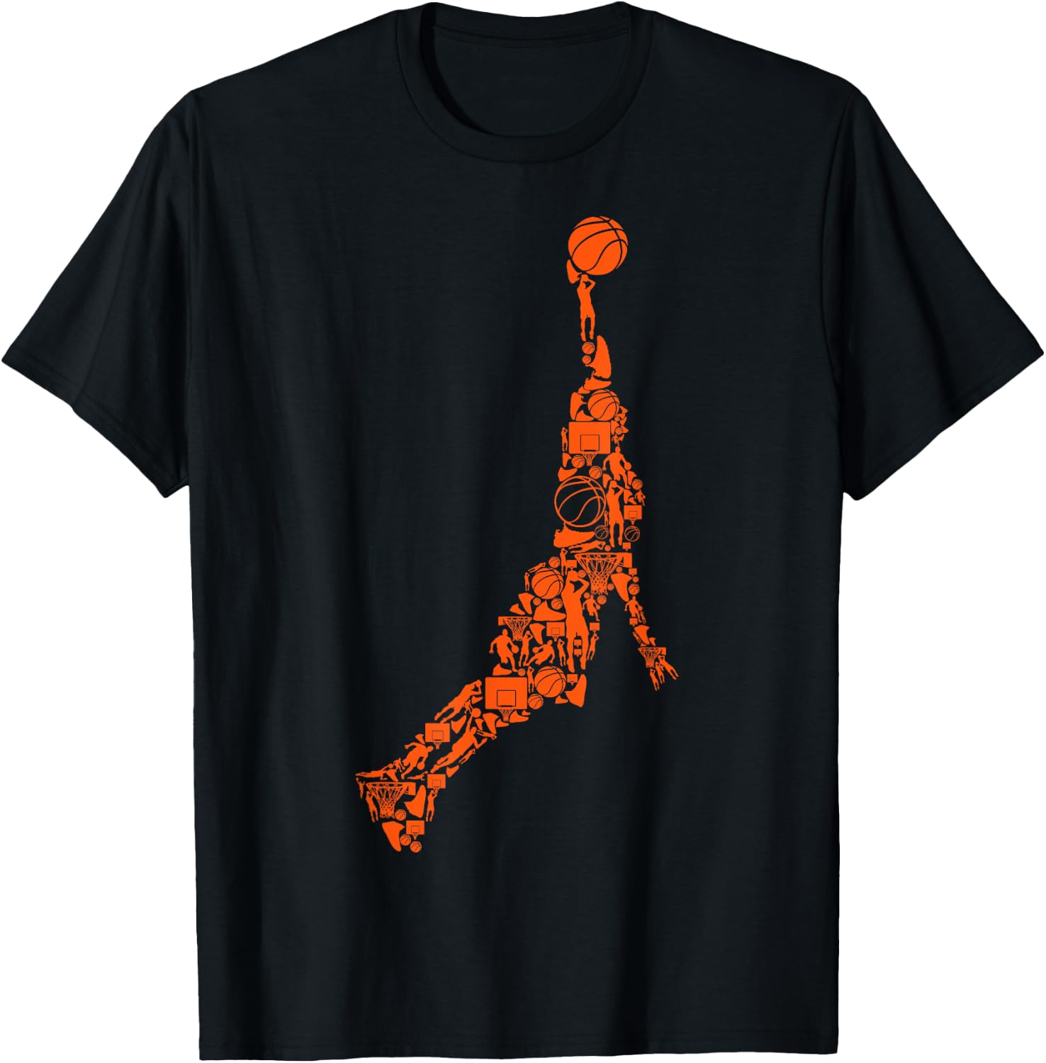 Basketball Basketball Boys Men Children T-Shirt - T-Shirt | Black