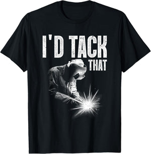 Best Welding Art Men Women Tack Welder Ironworkers Pipeliner T-Shirt - T-Shirt | Black
