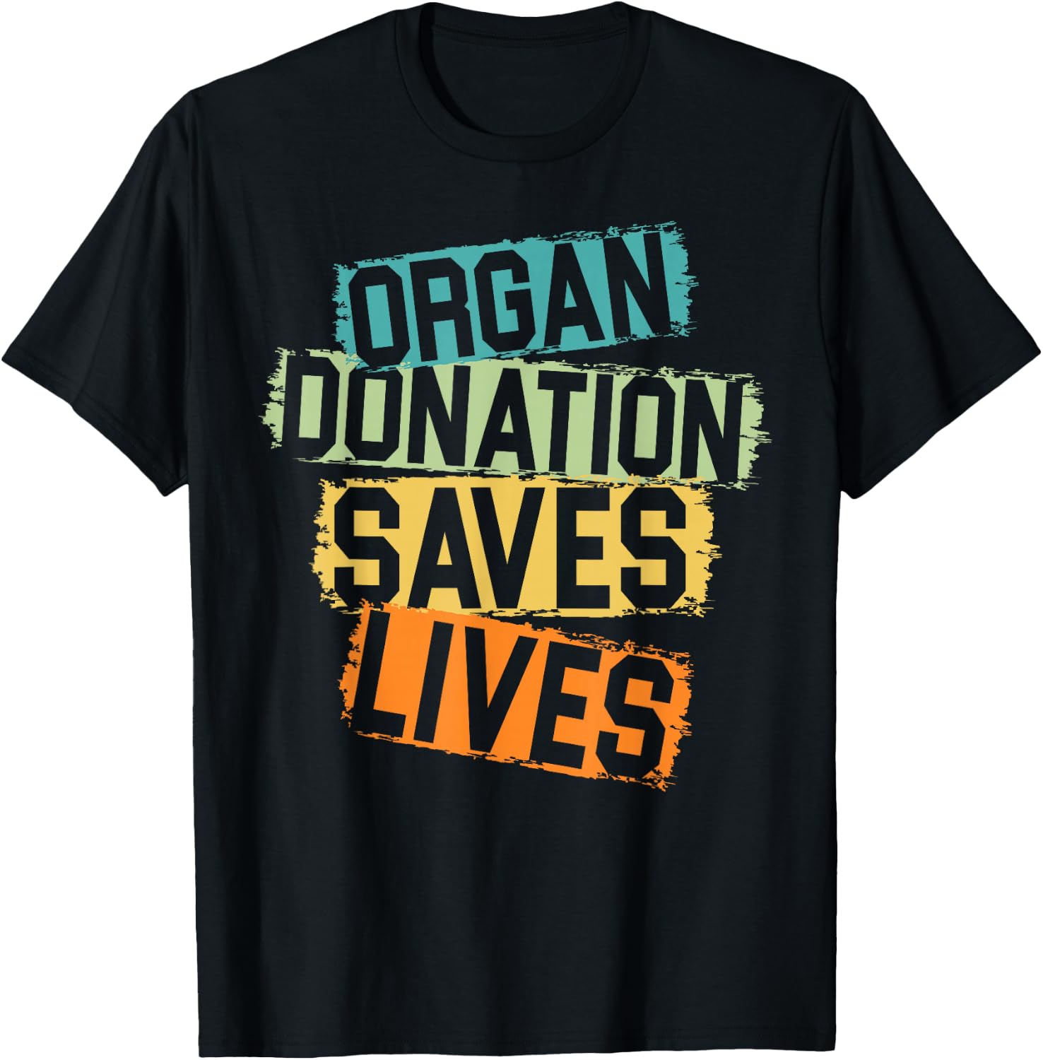 Living Donor Organ Donation Awareness Save A Life Be A Hero T-Shirt - T-Shirt | Black