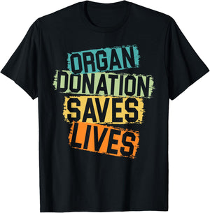 Living Donor Organ Donation Awareness Save A Life Be A Hero T-Shirt - T-Shirt | Black
