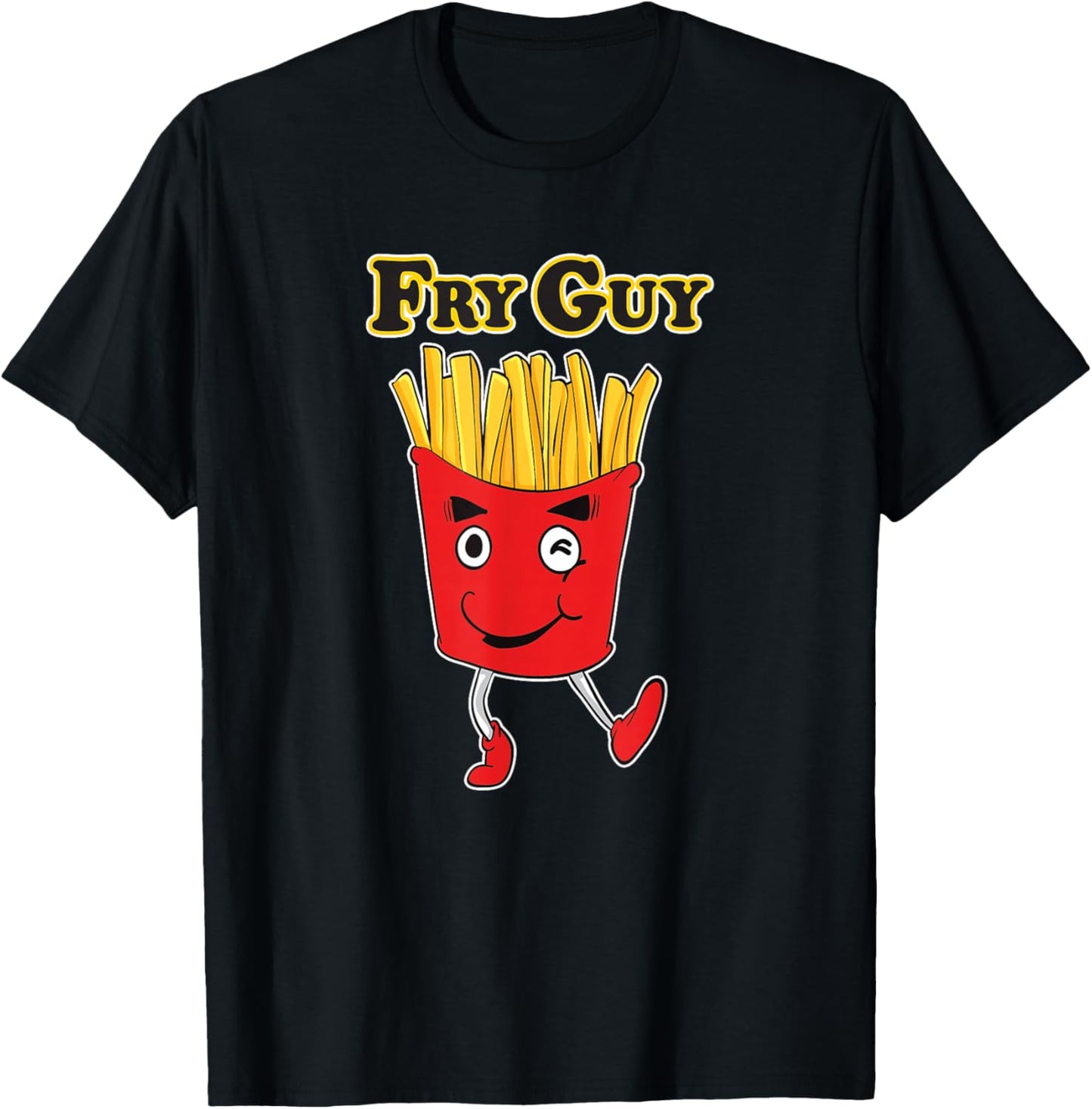 Fry Guy Logo T-Shirt - T-Shirt | Black