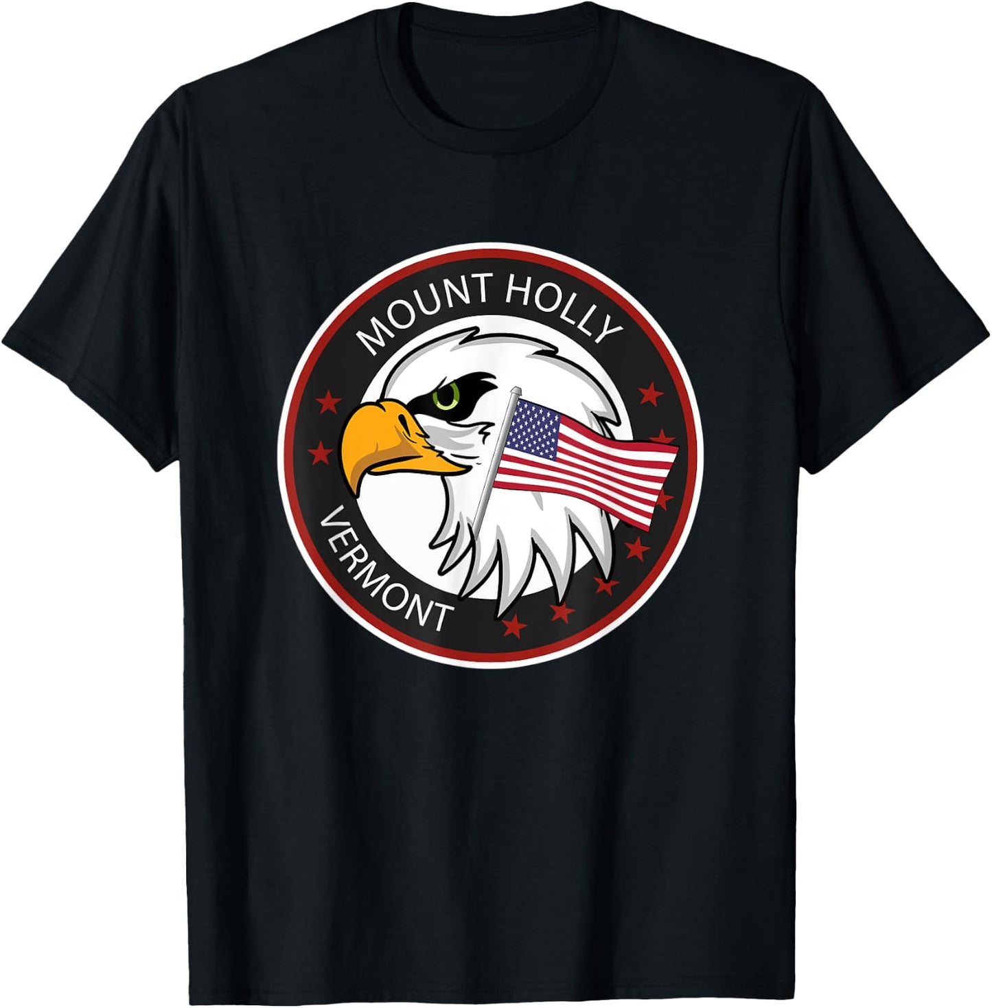 Mount Holly VT Vermont T-Shirt - T-Shirt | Black