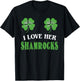 I Love Her Shamrocks Shirts St Patrick's Day Couples Funny T-Shirt - T-Shirt | Black