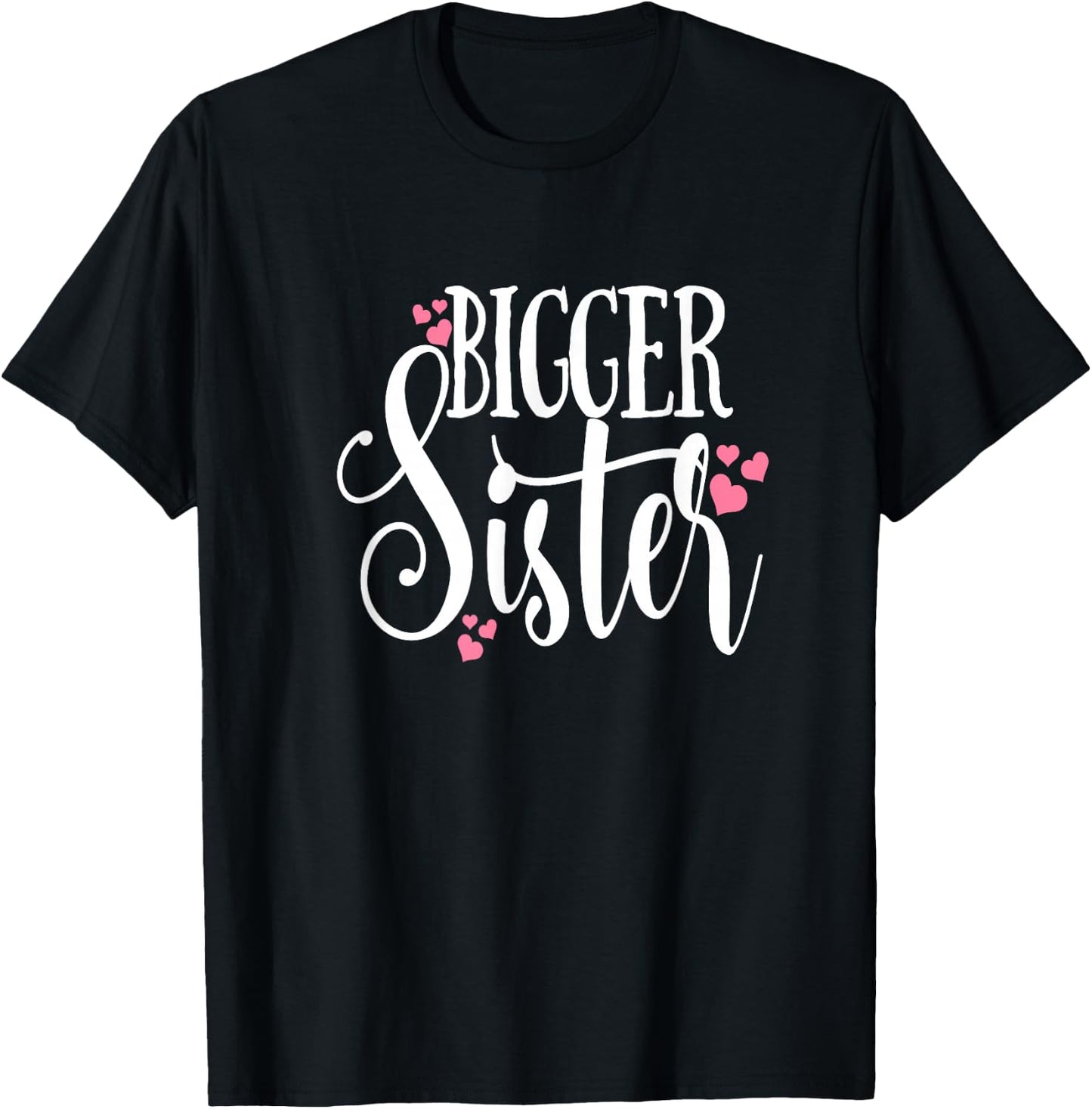 Bigger Sister Shirt Family Tribe Matching Daughter Kids T-Shirt - T-Shirt | Black