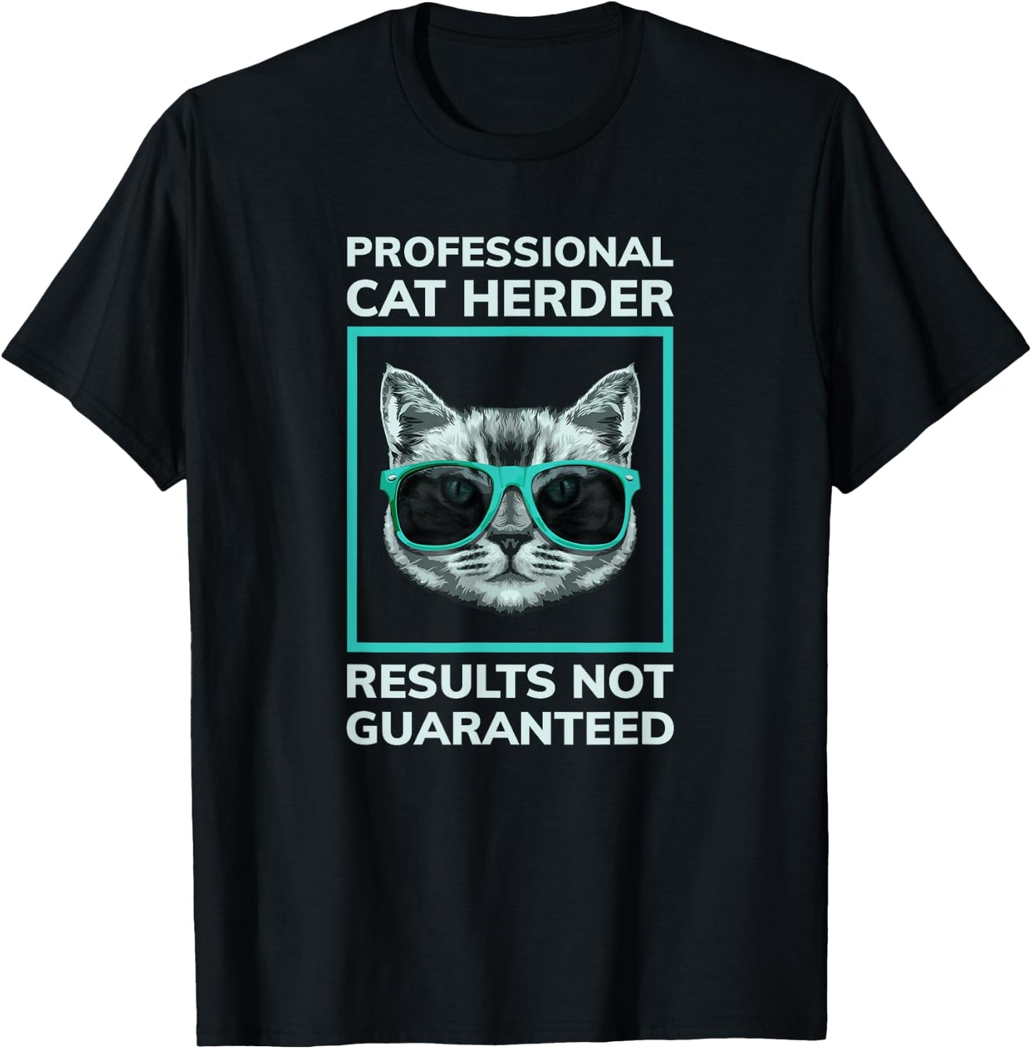 Funny Ideas For Cat Lovers by Wordmarked - Professional Cat Herder - Black, , Adult, Cat Lovers, Short Sleeve, Small T-Shirt - T-Shirt | Black