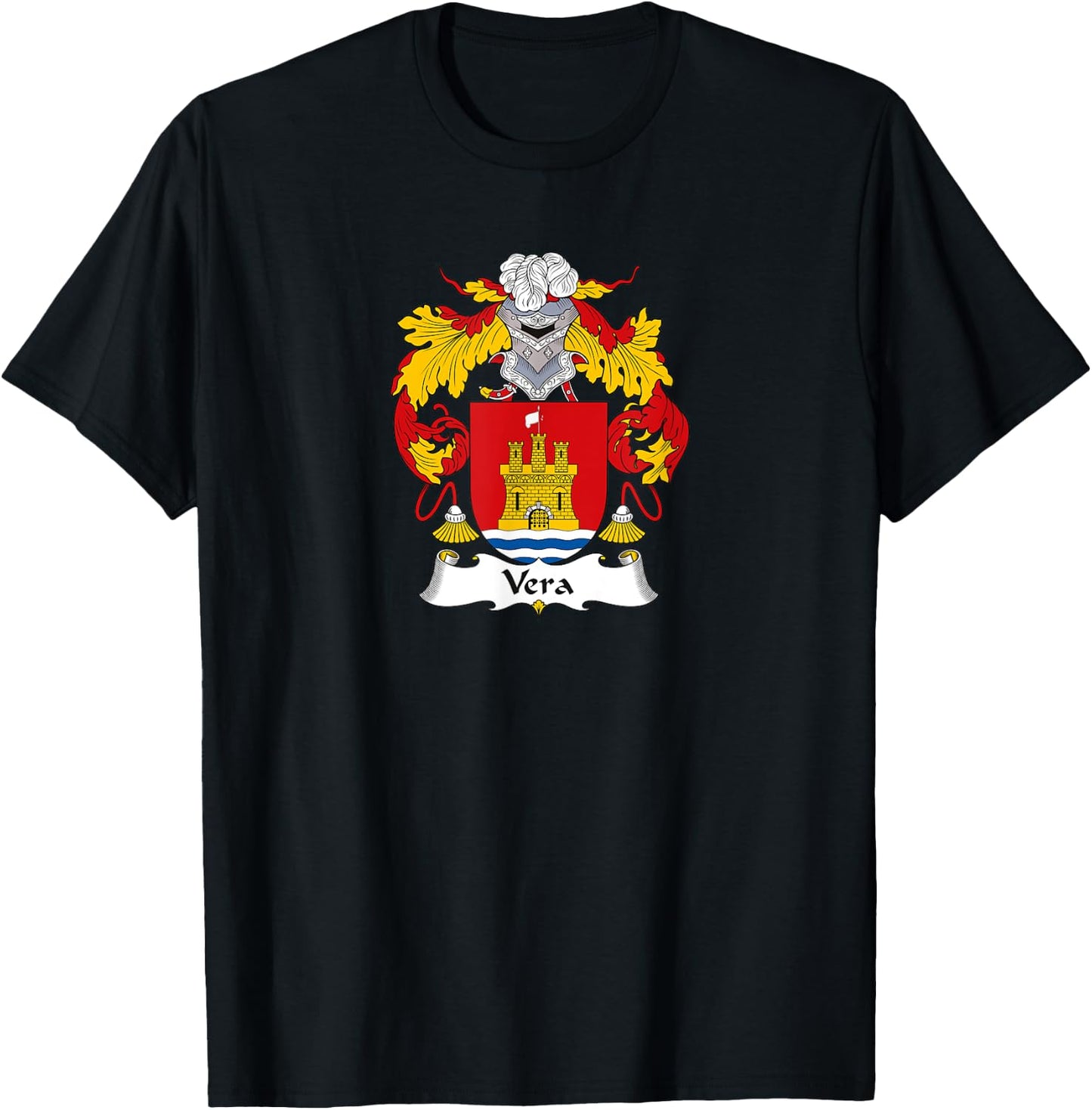 Vera Coat of Arms - Family Crest T-Shirt - T-Shirt | Black