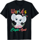 World's Best Elephaunt Aunt Elephant Love Cute Niece Nephew T-Shirt - T-Shirt | Black