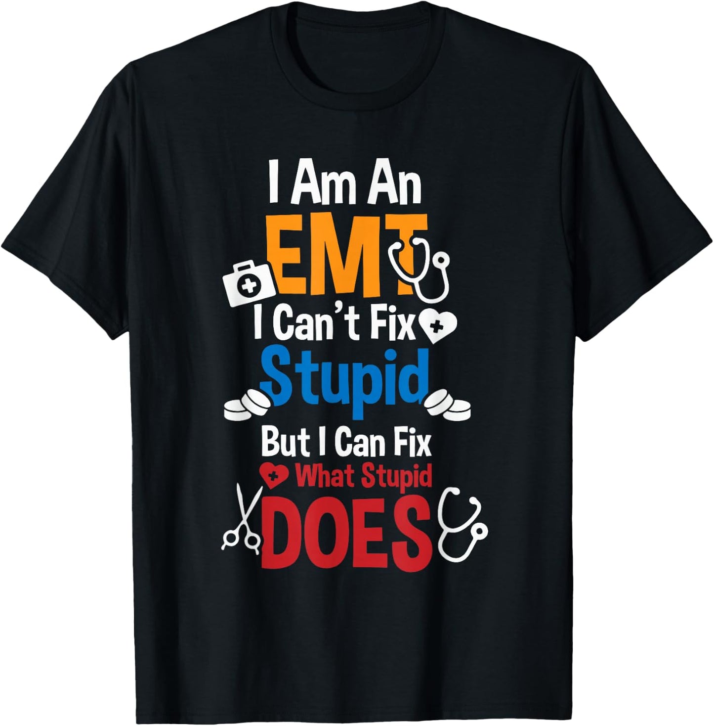 EMS Ambulance Paramedic - Im an EMT T-Shirt - T-Shirt | Black
